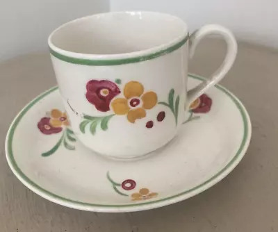 Buy Art Deco Gray's Pottery Floral Coffee Cup & Saucer • 14.99£