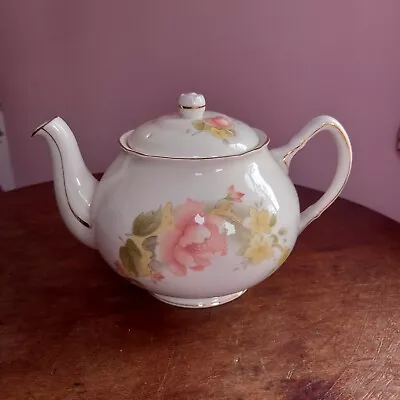 Buy Duchess  Peach Rose Large   China Teapot + 1 Sideplate And 1 Teacup For Spares • 29.99£