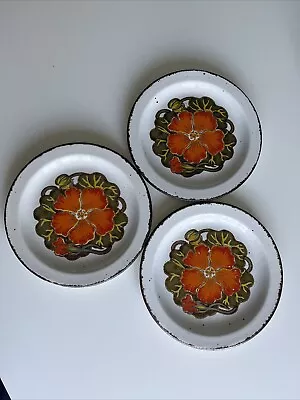 Buy 3 X Midwinter Nasturtium Stonehenge Tea Side Plates Good Condition Vintage China • 21£