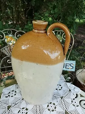 Buy Unusual Large Flat Sided 19th Century Stoneware Flagon Price Bristol 10.5 Pints • 49.99£