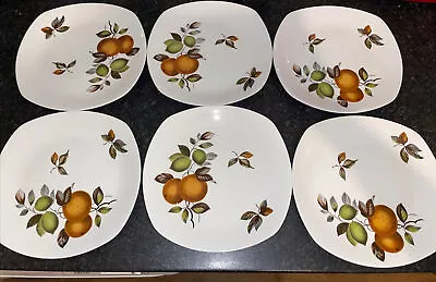 Buy 6X Midwinter 'Oranges And Lemons' SANDWICH Plates 19CM FASHION SHAPE 4-66 • 21.99£