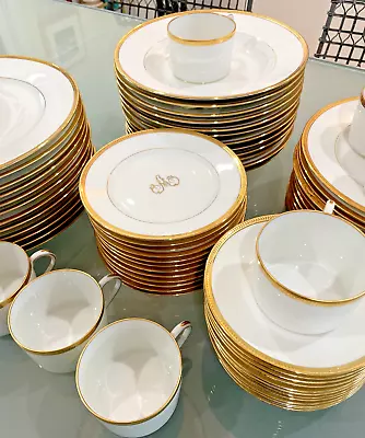 Buy LIMOGES - Ch. Field Haviland FRANCE - GOLD ENCRUSTED China Set W/ Mono  A  68 Pc • 1,770.67£