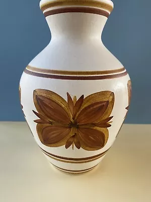 Buy Cinque Ports Pottery Vase Hand Painted Rye The Monastery H 25cm 1960s • 12.50£