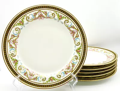 Buy Six Exquisite Jpl Jean Pouyat Limoges Floral Salad Plates, Poy431, Wanamaker's • 139.78£