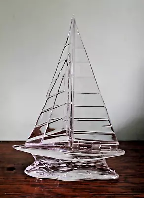 Buy WATERFORD CRYSTAL CLEAR GLASS SAILBOAT 9  22.8cm High • 75£