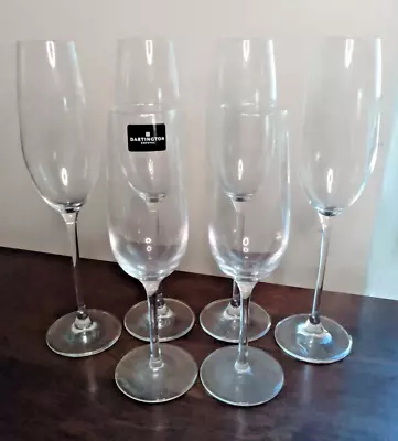 Buy 6 X Dartington Glass Champagne Flutes • 10£