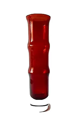Buy Bamboo Cased Glass Vase Bo Borgstrom, Aseda Glasbruk Retro Scandinavian Swedish • 6£