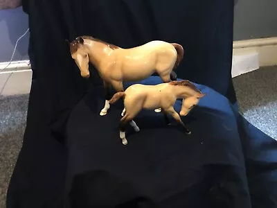 Buy Beswick Collectors Club Bcc Dun Gloss Very Rare ,mare,& Foal. • 240£