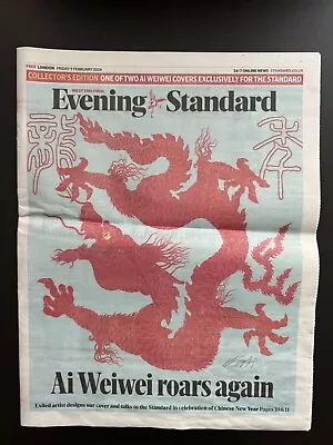 Buy Ai  Weiwei Evening Standard Newspaper - 9/2/24 - Limited Edition • 6.99£