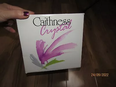 Buy Stunning Caithness Scottish Crystal Glass Vase Purple • 15.99£