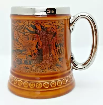 Buy Vintage Lord Nelson Pottery Tankard Fishing Scene Mug Brewania • 5.45£
