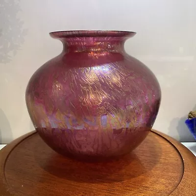 Buy Michael Harris For Royal Brierley Studio Large Iridescent Pink/Purple Vase • 15£