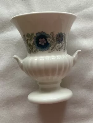 Buy Wedgewood Bone China Flower Vase Small Made In England Blue Flowers • 7£