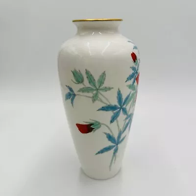 Buy Noritake China Nippon Toki Kaisha Vase With Habiscus Floral Porcelain 8.5in • 73.62£