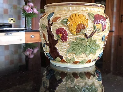 Buy Decorative Planter Indian Tree Staffordshire Pottery Hand Painted By H J Wood • 38.50£