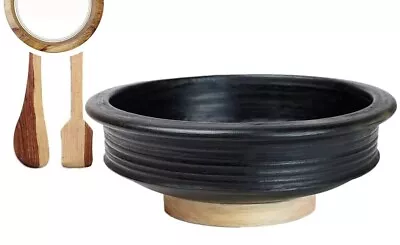 Buy Handmade Unglazed Terracotta Clay Pottery Mud Pot/Earthen Handi For Cooking 4 L • 134.77£