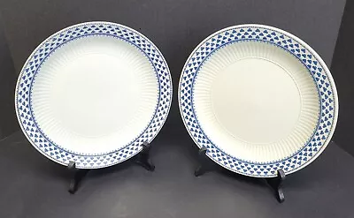 Buy Adams Brentwood 8  Salad Plate Lot Of 2 English Ironstone Blue Clover ~T385 • 37.23£