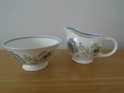 Buy Susie Cooper Glen Mist Bone China Milk Jug And Sugar Bowl - VGC • 6£