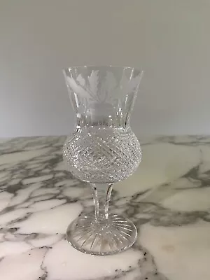 Buy Edinburgh Crystal Thistle Glass, 6.5 Inches High. Signed. • 75£