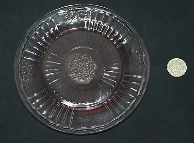 Buy Vintage Pink Depression Glass Open Rose Mayfair Anchor Hocking : Side Plate *T • 10£