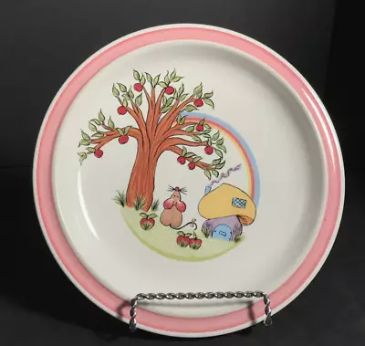 Buy Denby China Childs Plate Apple Mouse Mushroom House • 15.06£