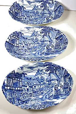 Buy Sale Super Offer: Trio Of ENOCH WEDGWOOD  Old English Village  SIDE DISHES • 14.99£