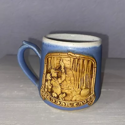 Buy Stoneware Cornwall Pottery Mug Cheddar Caves  Deco 9x9cm • 4.99£