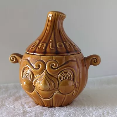Buy Vintage Sadler Lidded Ceramic Veg Onion Face Pot Sadler Pottery 17cm Height • 12.50£
