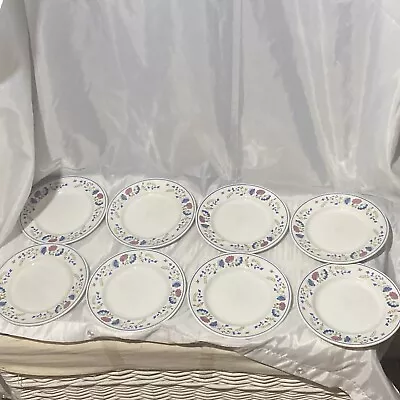 Buy Bhs Piory Tableware - 8 Decorative Plates - Blue Flowers -good Condition - Small • 10£