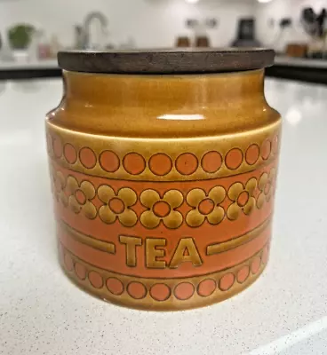 Buy Vintage Hornsea Saffron Tea Storage Jar With Lid 1972 Mid Century Ceramics • 9.95£