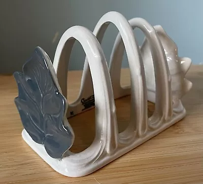 Buy Carlton Ware Handpainted Grey Leaf Pattern Toast Rack Australian Design • 9.99£