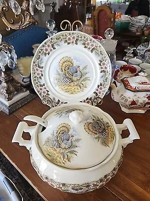 Buy Thanksgiving Queen's Soup Tureen Myott Archive China • 325.24£