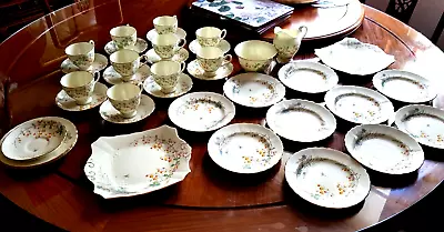 Buy ANTIQUE 1920'S 37 Pce TEA SERVICE : PLANT TUSCAN CHINA : ART DECO • 250£