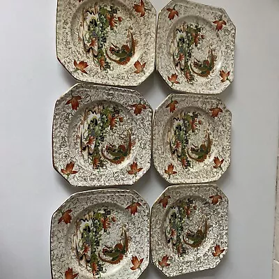 Buy Antique Thomas Forester And Sons Phoenix Pottery Six Small Plates • 2.99£