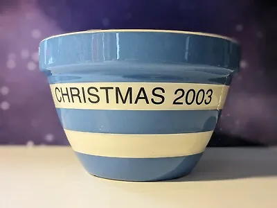 Buy The Original Cornish Blue Christmas 2003 Special Edition Holiday Pudding Bowl  • 24.99£