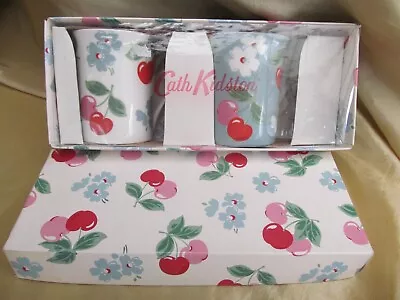 Buy Cath Kidston Queens Pair Cherries Bone China Mugs Set Unused Boxed • 19.95£