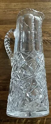 Buy Tall Vintage Cut Glass Water Jug • 22.50£