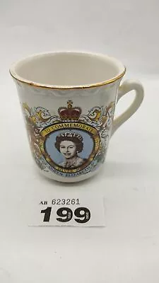 Buy Queen Elizabeth II Silver Jubilee Cup Commemorative Mug, 1977 Royal Falcon Ware • 10.79£