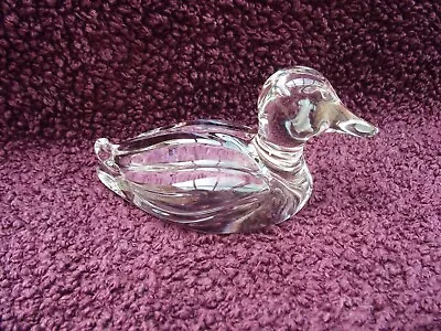 Buy Vintage Princess House 24% Lead Crystal Mallard Duck Figure, Excellent Condition • 9.99£