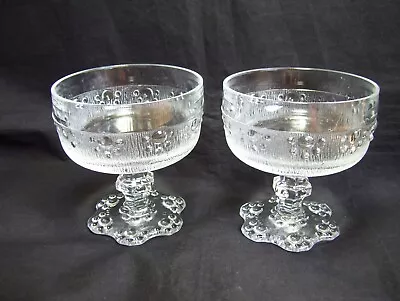 Buy 2 Barocco Short Stemmed Glass Sundae, Dessert Dishes,  Bowls. Italian. • 6.99£