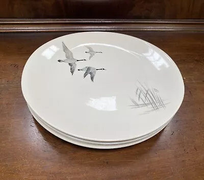 Buy Vintage Johnson Brothers Flying Geese Side Small Oval Plates Set Of 3 1950s • 10£