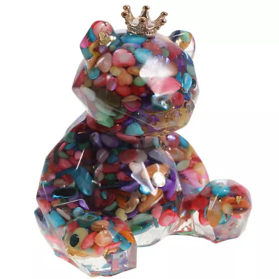 Buy  Desktop Animal Ornaments Decor Crystal Bear Glass Dining Table • 10.69£