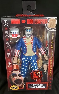 Buy House Of 1000 Corpses 20th Anniversary Captain Spaulding Tailcoat 7″ Figure  • 34.95£