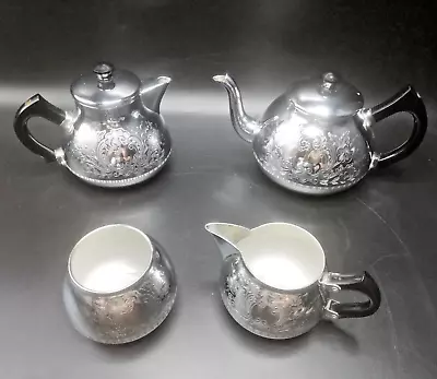 Buy Vintage Swan Brand Cromalin Tea Set The Carlton Made In England Bakelite Handles • 24.99£
