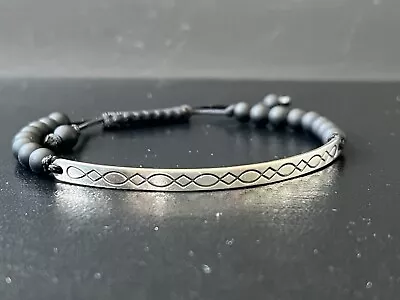 Buy Thomas Sabo Love Bridge HandKnotted Black Cord Bracelet Love Knot Obsidian Beads • 53.12£
