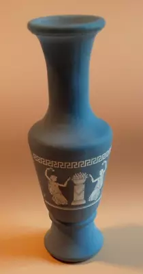 Buy Vintage 1970's Avon Wedgewood Blue & White Greek Mini Bud Vase Jasperware 6  • 5.59£