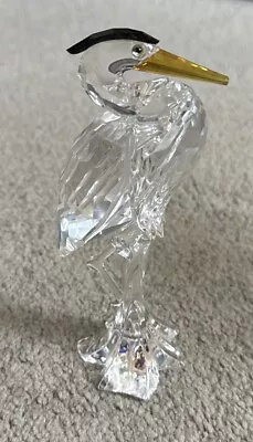 Buy Collectible Vintage Swarovski Crystal Silver Collection Heron Figurine- A/F • 5£