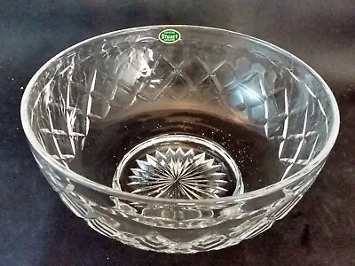 Buy Vintage STUART Cut Glass Clear Crystal Fruit Bowl - 8  • 25.99£