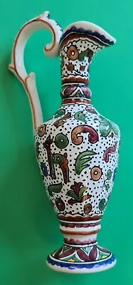 Buy Small Jug, Ceramic Portuguese  Sec XVIIJug Signed, Hand Painted With Handle 1970 • 4£