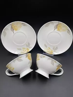 Buy Laura Ashley Fine Bone China Hydrangea 2 Tea Cups And 2 Saucers • 29.99£